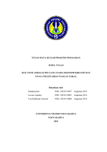 tugas mata kuliah praktik pemasaran judul tugas