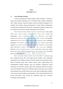 proposal tugas akhir - Perpustakaan Universitas Mercu Buana