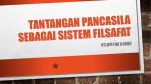 tantangan pancasila sbg sistem filsafat