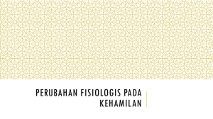 Perubahan Fisiologis pada Kehamilan