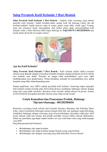 Salep Perontok Kutil Kelamin 3 Hari Rontok