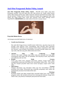 Jual Obat Penggemuk Badan Paling Ampuh