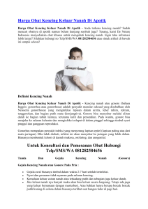 Harga Obat Kencing Keluar Nanah Di Apotik