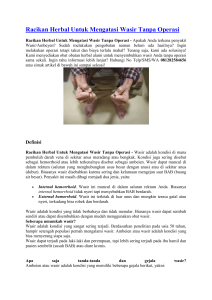 Racikan Herbal Untuk Mengatasi Wasir Tanpa Operasi