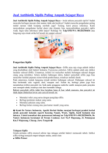 Jual Antibiotik Sipilis Paling Ampuh Sejagat Raya