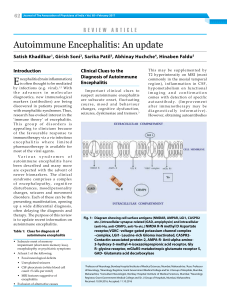 09 ra autoimmune encephalitis an update