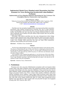 Implementasi Metode Fuzzy-Mamdani untuk Menentukan Jenis Ikan