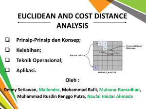 Tugas Kelompok Euclidean and Cost Distance
