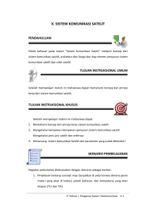 Bab X Sistem Komunikasi Satelit