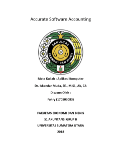 Accurate Software Accounting