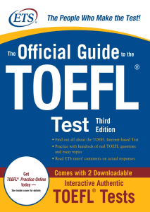 The Official Guide to the TOEFL