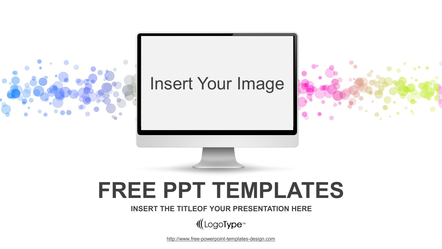 Simple Monitor Powerpoint Template Powerpoint Templates