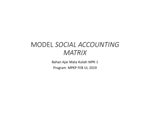 20190316 MODEL SOCIAL ACCOUNTING  MATRIX
