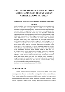 Analisis Penerapan Sistem Antrian M/M/S pada Tempat Makan