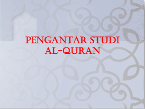 1. PENGANTAR STUDI AL-QURAN