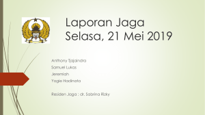 Laporan jaga 22 May 2019