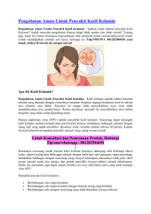 Pengobatan Aman Untuk Penyakit Kutil Kelamin