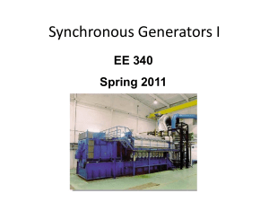 Synchronous Generator I