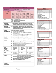 Rancangan Pengajaran Harian 2018: Rancangan Pengajaran