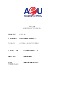 Laporan Projek Telekung Cantik & Bersih