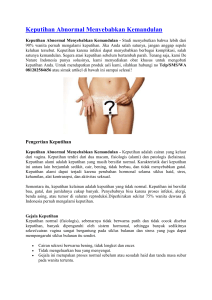 Keputihan Abnormal Menyebabkan Kemandulan