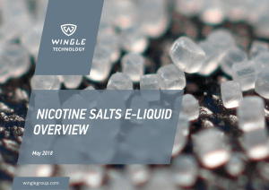 NICOTINE SALTS E-LIQUID