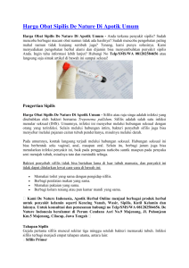 Harga Obat Sipilis De Nature Di Apotik Umum