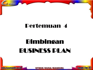 Bimbingan Business Plan