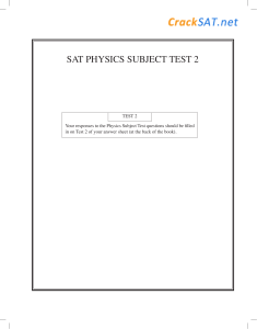 188659 SAT PHYSICS SUBJECT TEST 2-www.cracksat.net