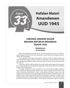 UUD 1945 AMANDEMEN