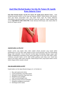 Jual Obat Herbal Kanker Serviks De Nature Di Apotik  Kota Jakarta Utara
