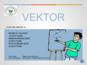 (Aljabar Linier Elementer 1) VEKTOR.new