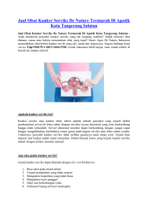 Jual Obat Kanker Serviks De Nature Termurah Di Apotik Kota Tangerang Selatan