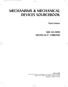 Mechanism and Mechanical Devices Sourcebook