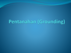 Pentanahan (Grounding)