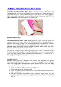 Jual Obat Keputihan Berbau Tidak Sedap