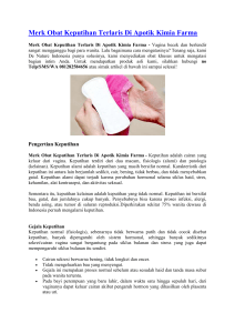 Merk Obat Keputihan Terlaris Di Apotik Kimia Farma