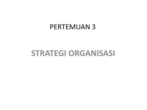 Pertemuan 3 Perencanaan Strategi