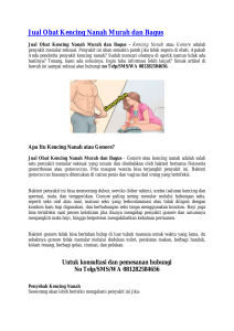 Jual Obat Kencing Nanah Murah dan Bagus