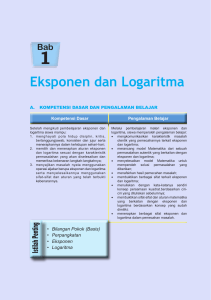 bab 1- Eksponen dan Logaritma