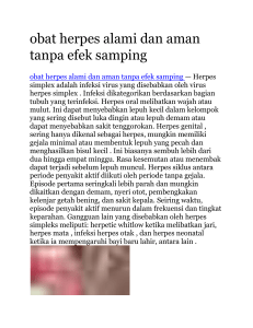 obat herpes alami dan aman tanpa efek samping