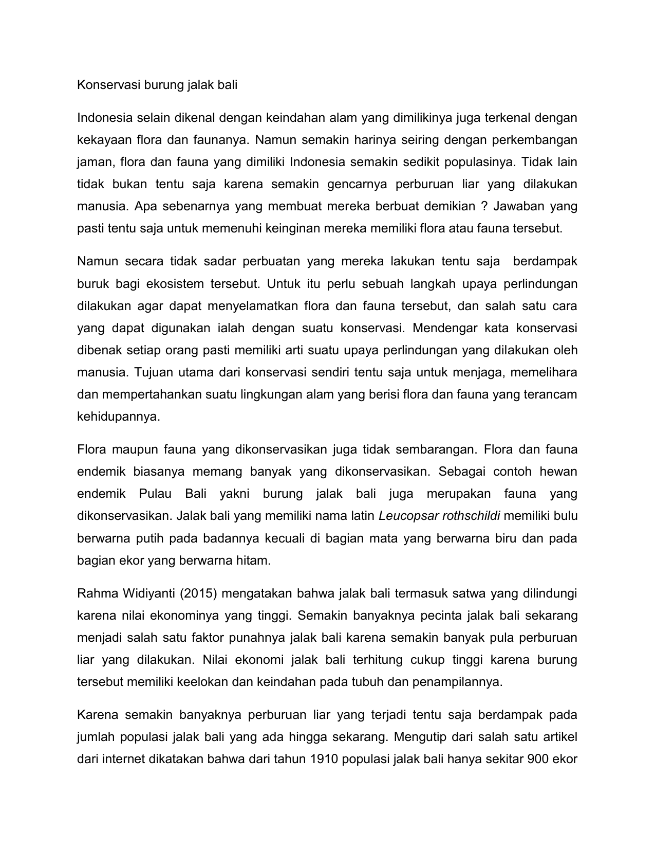 Essay B Inggris