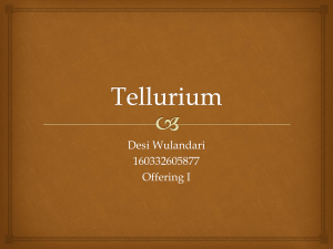 Tellurium