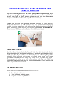 Jual Obat Herbal Kanker Serviks De Nature Di Toko Obat Kota Banda Aceh