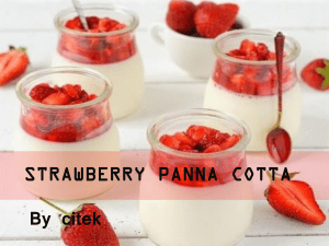 Strawberry Panna Cotta