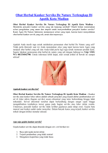 Obat Herbal Kanker Serviks De Nature Terlengkap Di Apotik Kota Madiun