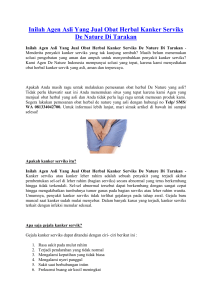 Inilah Agen Asli Yang Jual Obat Herbal Kanker Serviks De Nature Di Tarakan