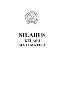 6. Silabus Matematika SD 2017