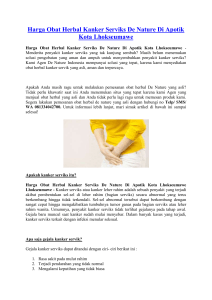 Harga Obat Herbal Kanker Serviks De Nature Di Apotik Kota Lhokseumawe