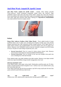 Jual Obat Wasir Ampuh Di Apotik Umum